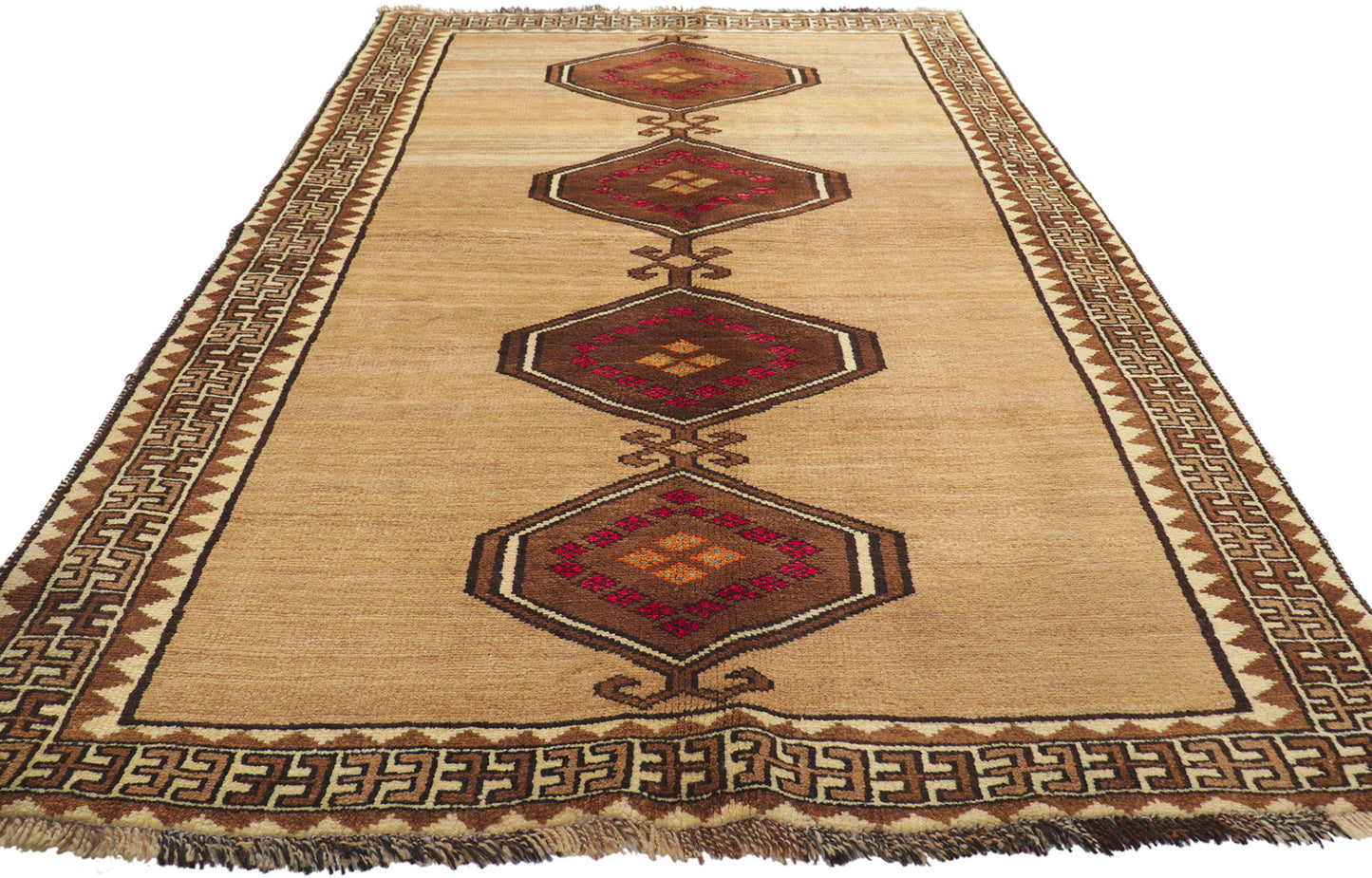 4 x 7 Vintage Persian Shiraz Rug 76546