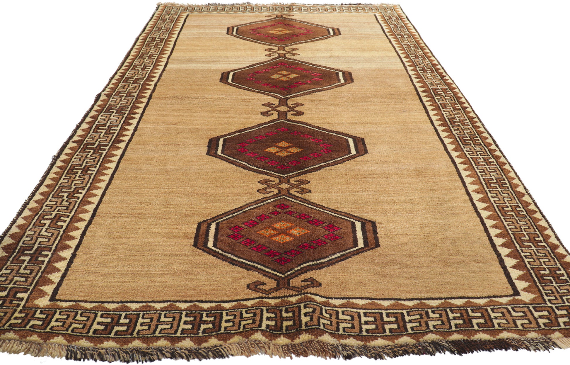 4 x 7 Vintage Persian Shiraz Rug 76546