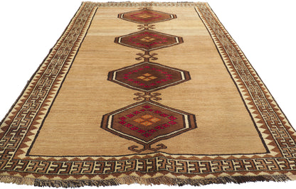 4 x 7 Vintage Persian Shiraz Rug 76546