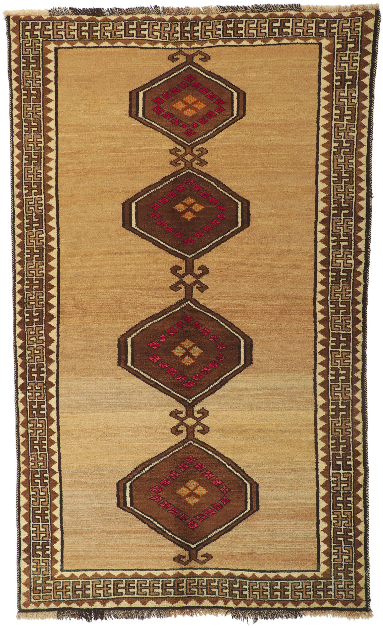 4 x 7 Vintage Persian Shiraz Rug 76546