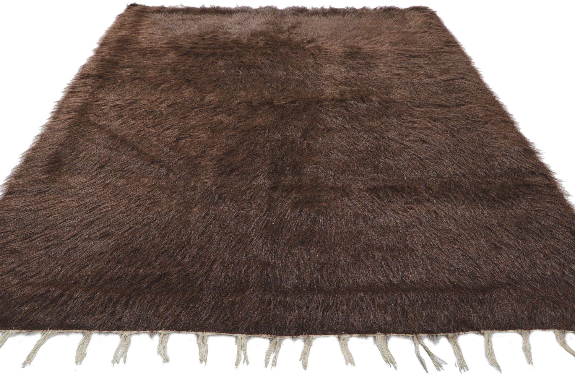4 x 7 Turkish Angora Wool Kilim Rug 53839
