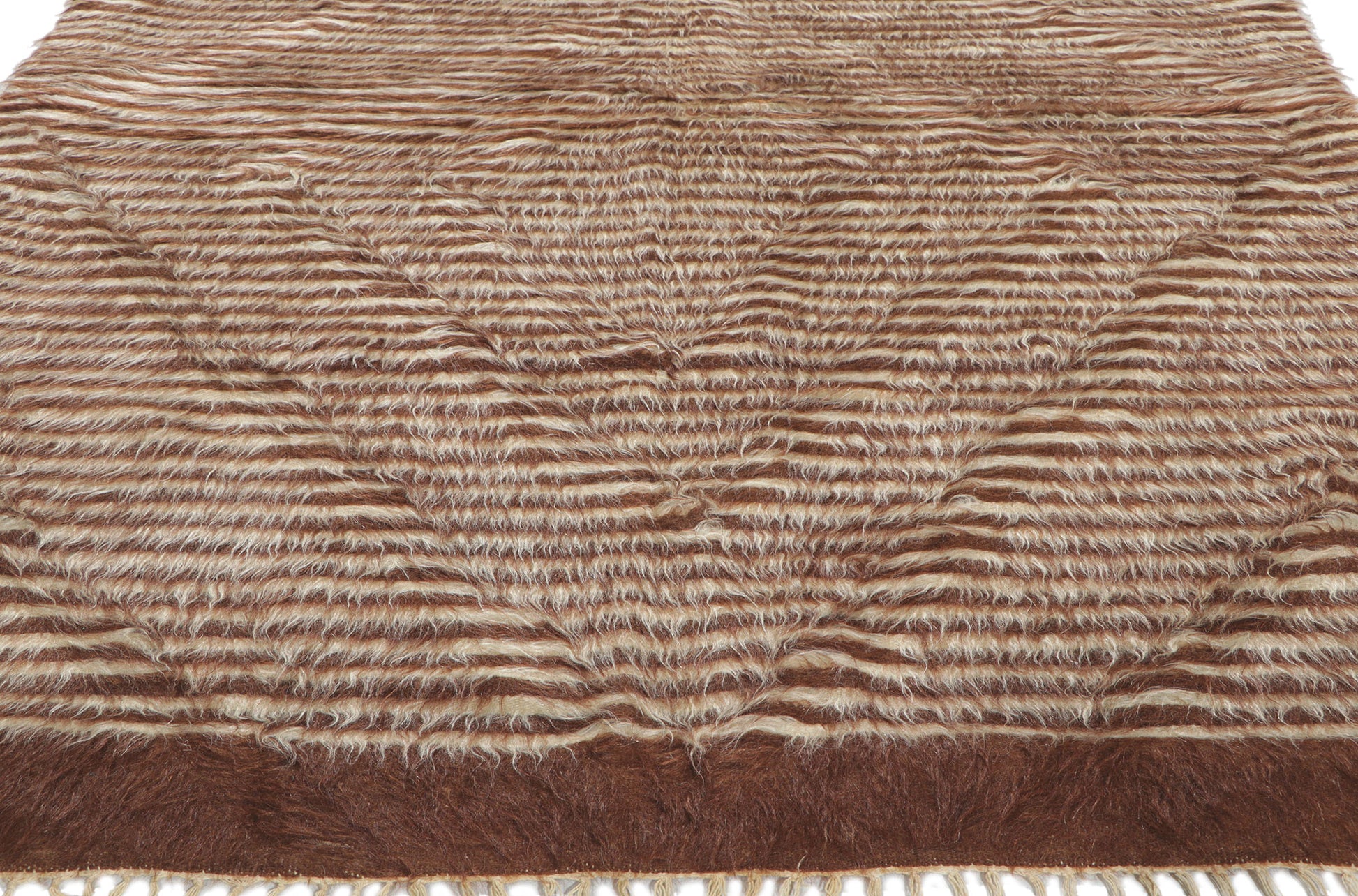 4 x 7 Turkish Angora Wool Kilim Rug 53845