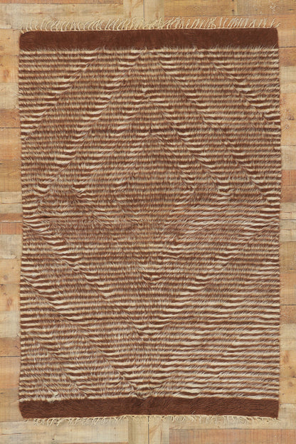 4 x 7 Turkish Angora Wool Kilim Rug 53845