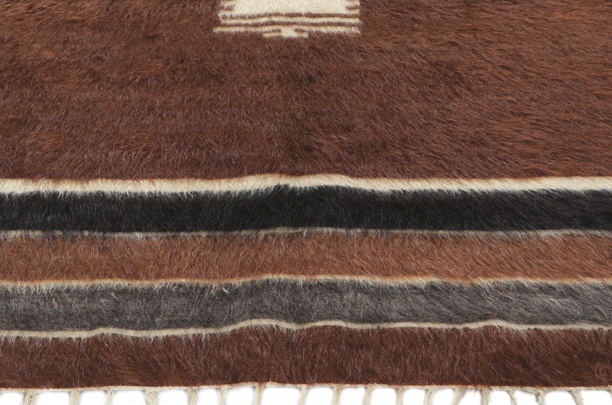 4 x 7 Turkish Angora Wool Kilim Rug 53858