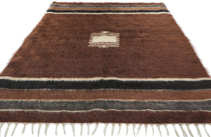 4 x 7 Turkish Angora Wool Kilim Rug 53858