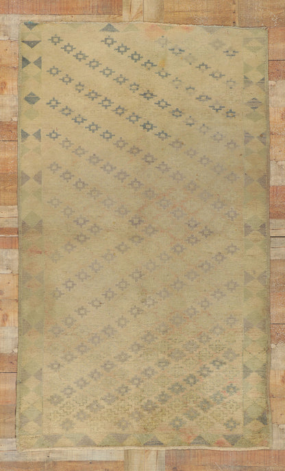 4 x 7 Vintage Turkish Oushak Rug 50072