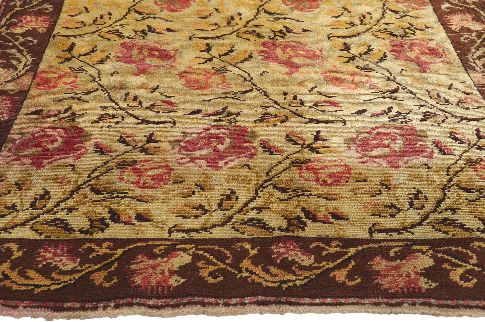 4 x 7 Vintage Turkish Oushak Rug 50093