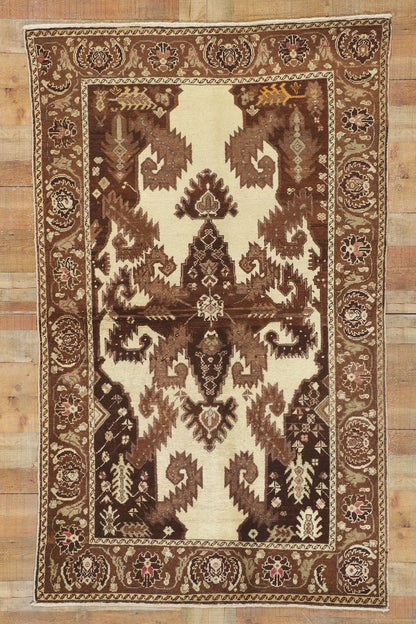 4 x 7 Vintage Turkish Oushak Rug 50335