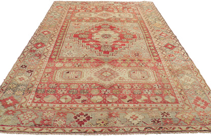 4 x 7 Vintage Turkish Oushak Rug 50654