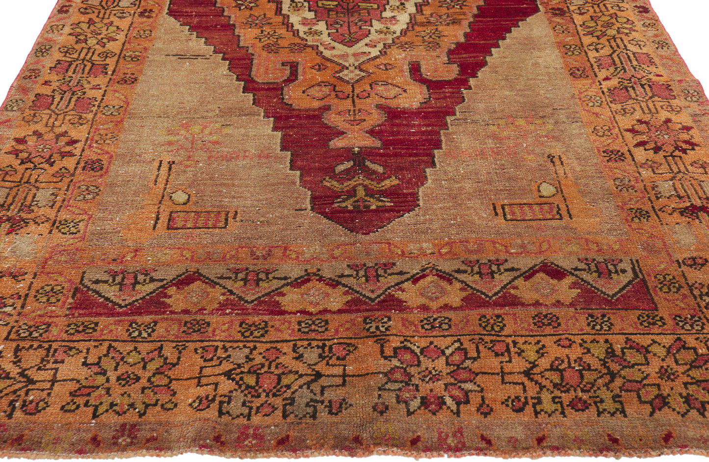 4 x 7 Vintage Turkish Oushak Rug 51704