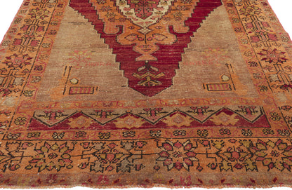 4 x 7 Vintage Turkish Oushak Rug 51704