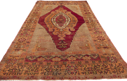 4 x 7 Vintage Turkish Oushak Rug 51704