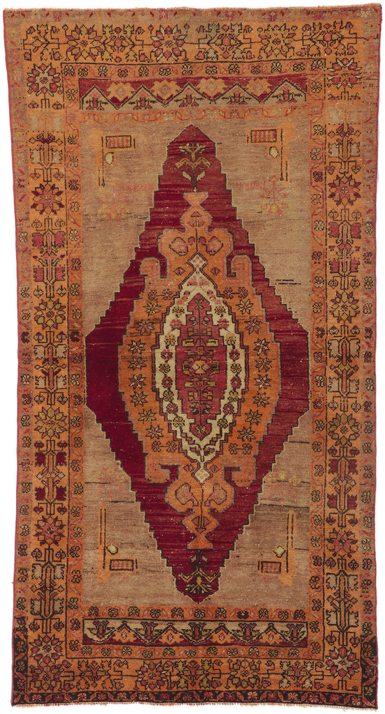 4 x 7 Vintage Turkish Oushak Rug 51704