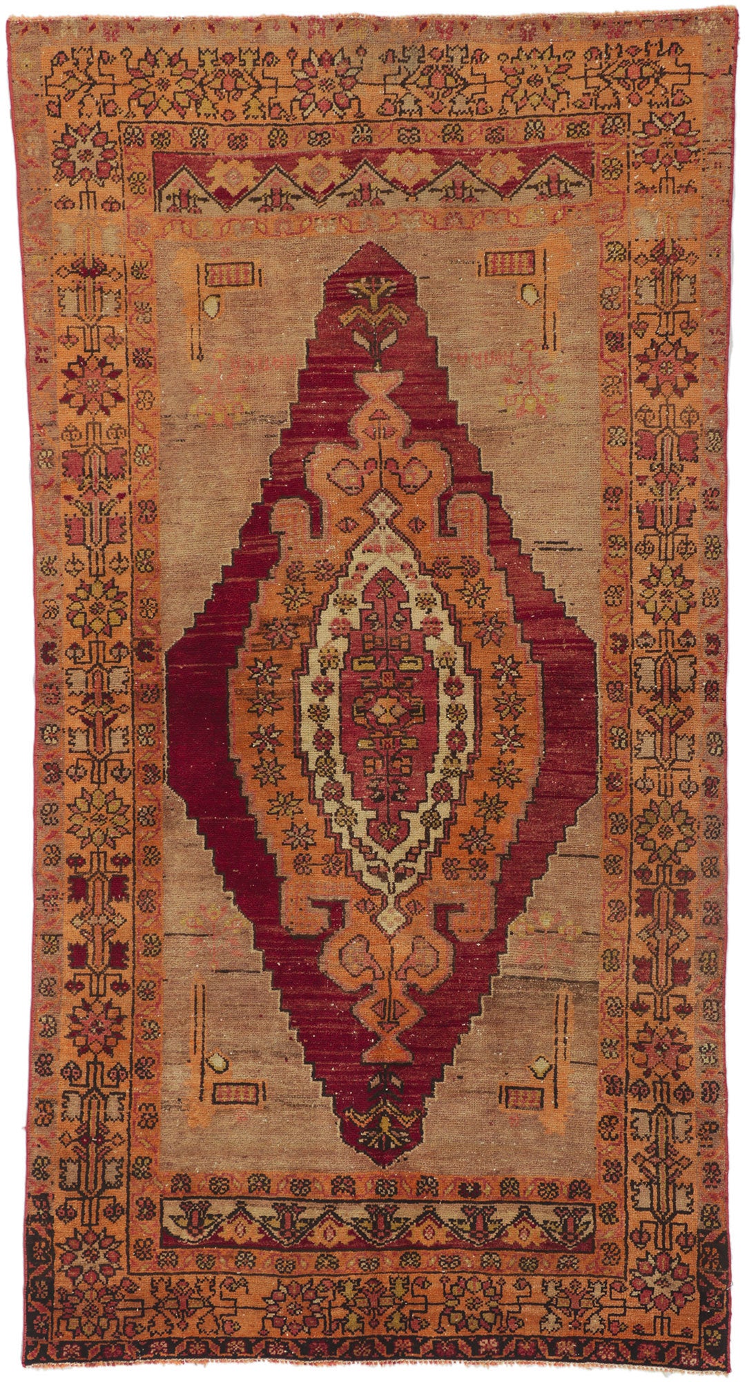 4 x 7 Vintage Turkish Oushak Rug 51704