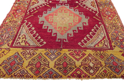 4 x 7 Vintage Turkish Oushak Rug 51731