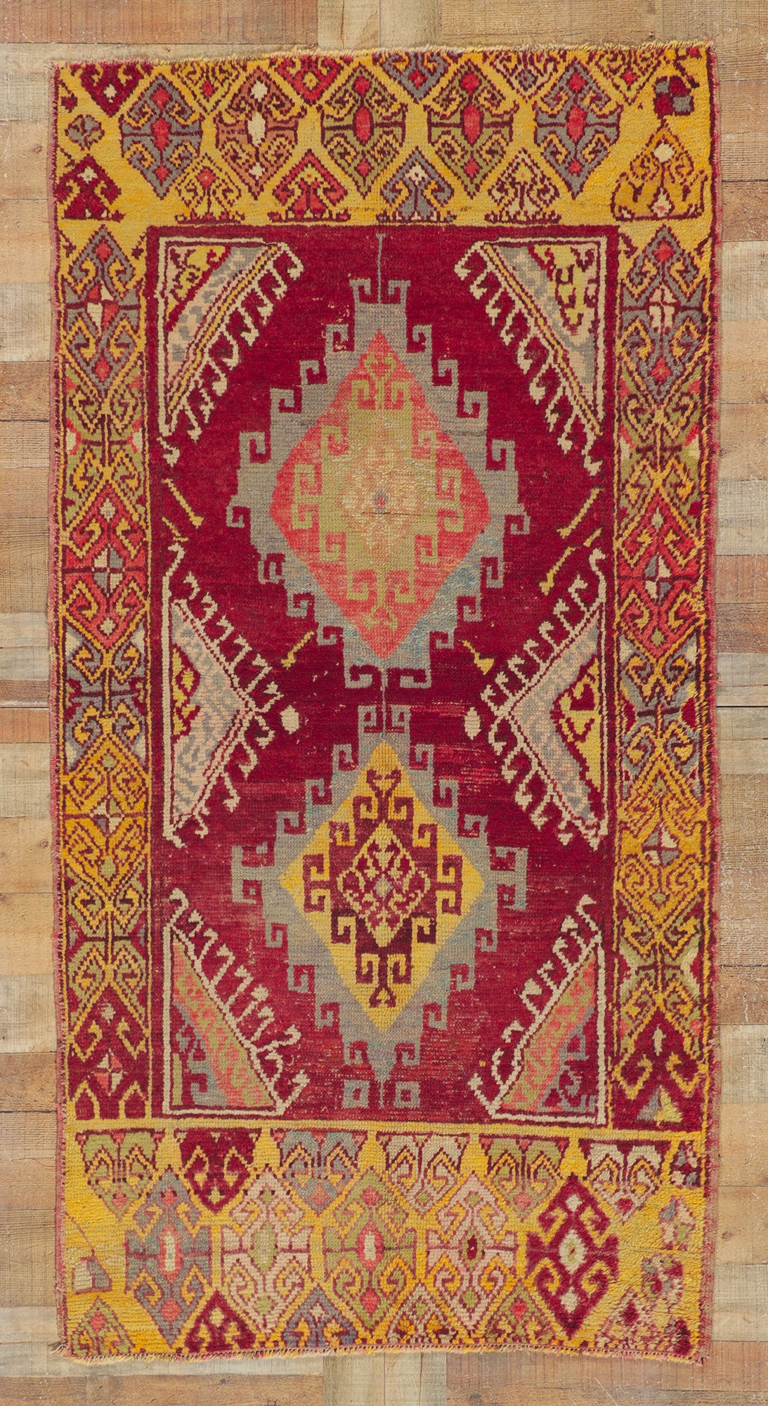 4 x 7 Vintage Turkish Oushak Rug 51731