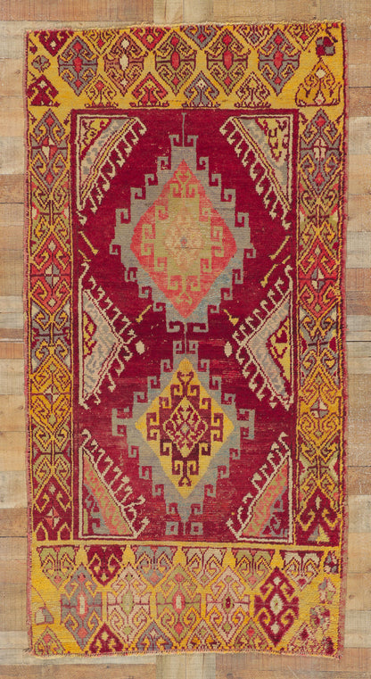 4 x 7 Vintage Turkish Oushak Rug 51731