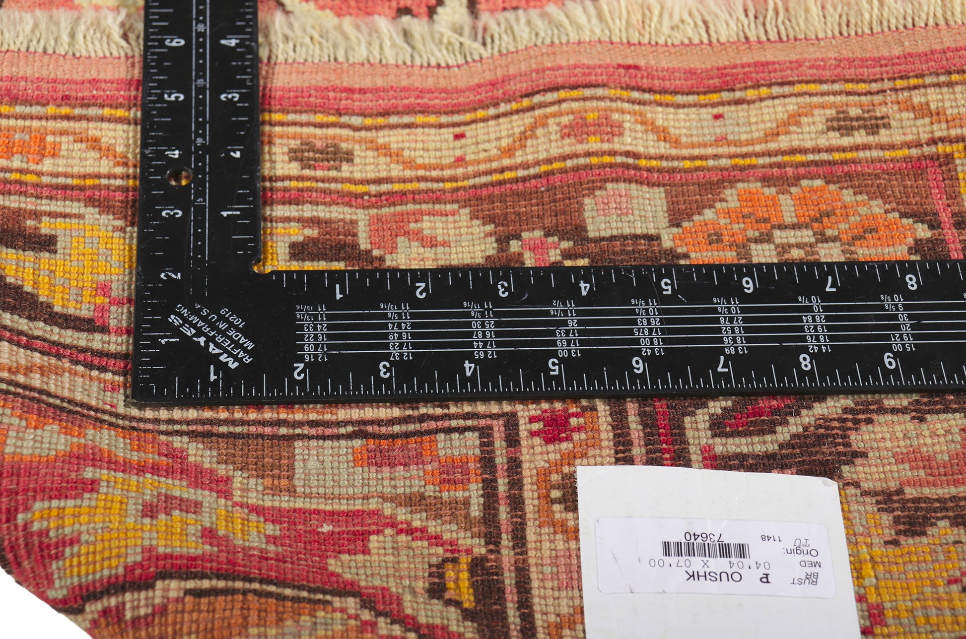 4 x 7 Vintage Turkish Oushak Rug 73640