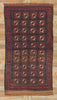 4 x 7 Vintage Persian Turkoman Rug 61222