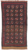 4 x 7 Vintage Persian Turkoman Rug 61222