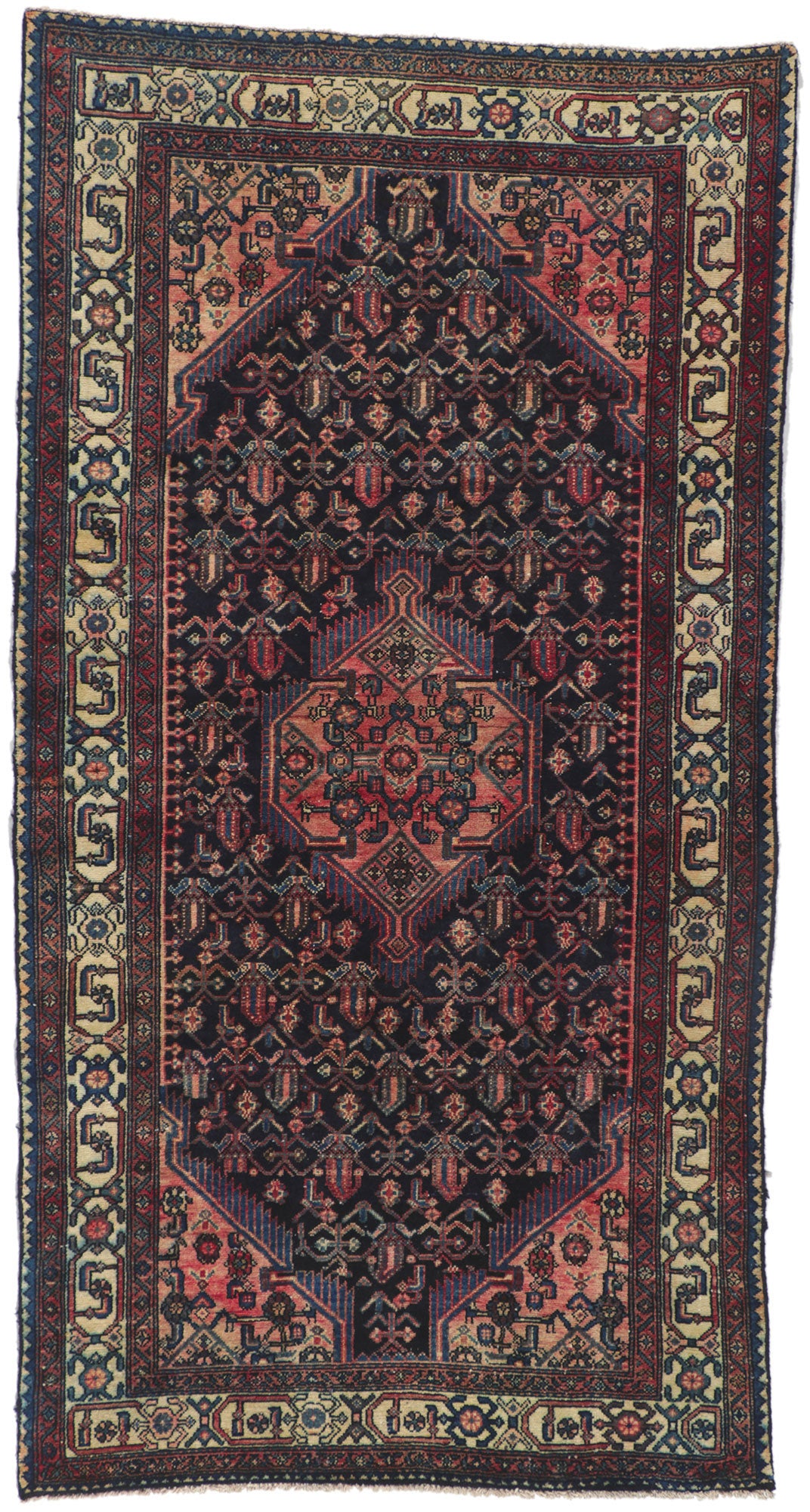 4 x 8 Antique Persian Hamadan Rug 61185