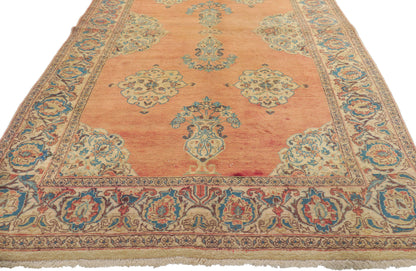 4 x 8 Vintage Persian Tabriz Rug 75204