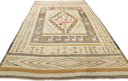 4 x 8 Vintage Turkish Kilim Rug 52725
