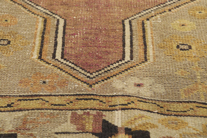 4 x 8 Vintage Turkish Oushak Rug 73598