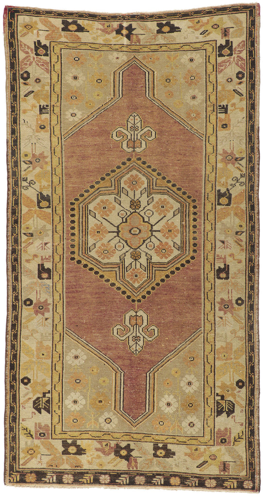 4 x 8 Vintage Turkish Oushak Rug 73598