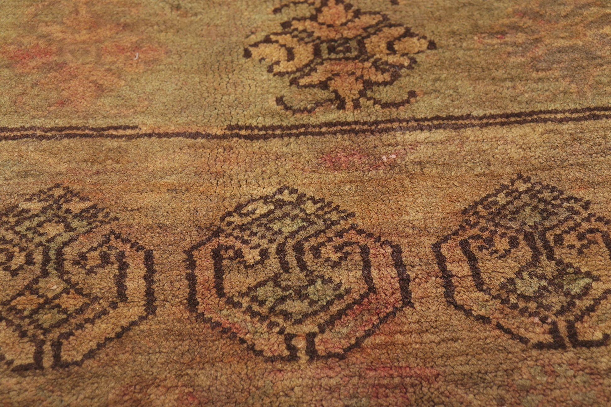 4 x 8 Vintage Turkish Oushak Rug 74114