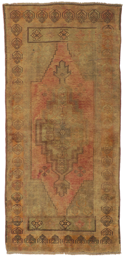 4 x 8 Vintage Turkish Oushak Rug 74114