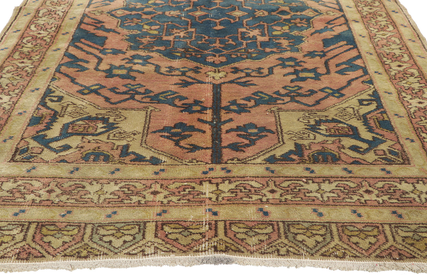 4 x 8 Vintage Turkish Sivas Rug 51211