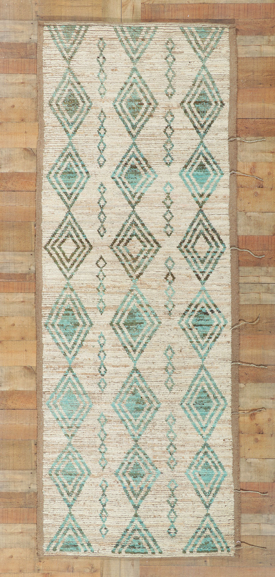 4 x 9 Earth-Tone Moroccan Runner 80769