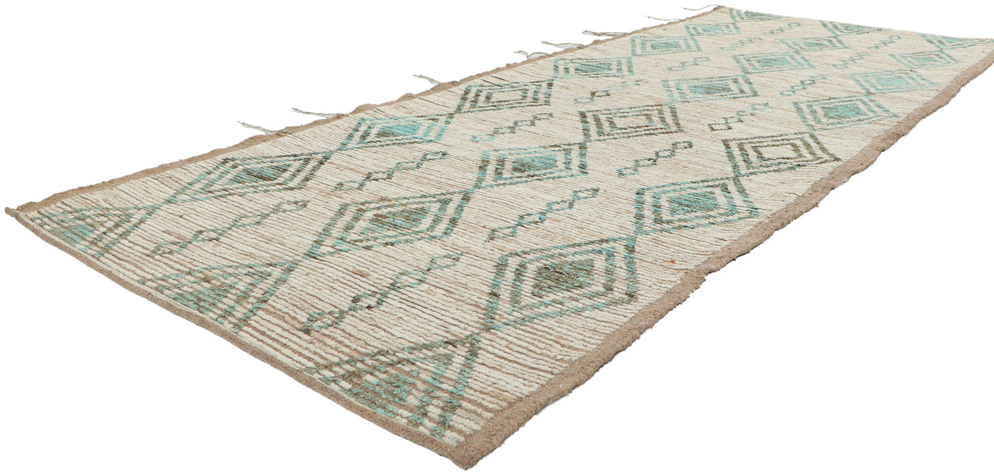 4 x 9 Earth-Tone Moroccan Runner 80769