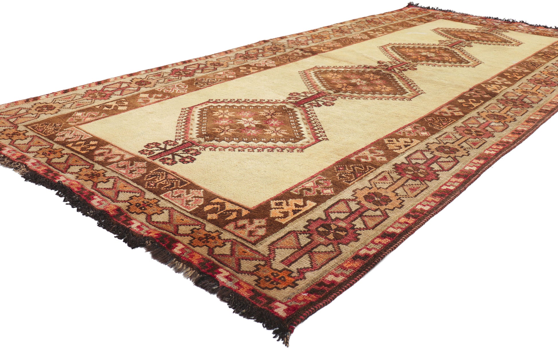 4 x 9 Vintage Persian Tribal Shiraz Rug 75040