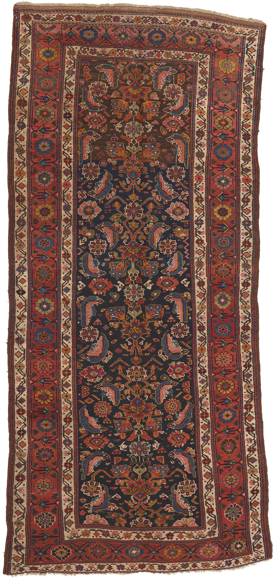 4 x 10 Antique Persian Kurdish Rug 73304