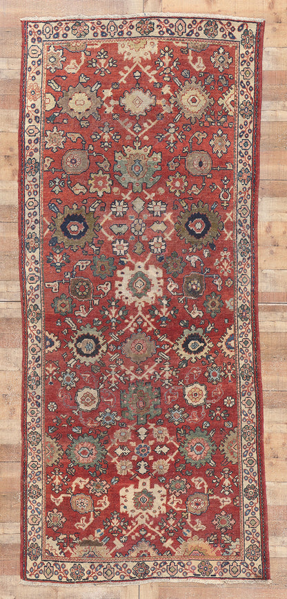 4 x 10 Vintage Persian Mahal Rug 75346