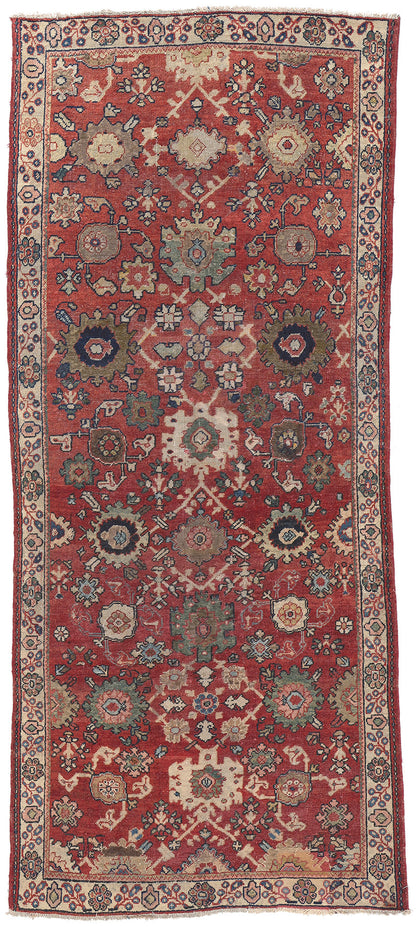 4 x 10 Vintage Persian Mahal Rug 75346