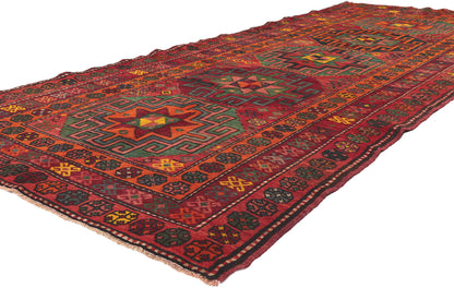 4 x 10 Vintage Kazak Afghan Rug 61235