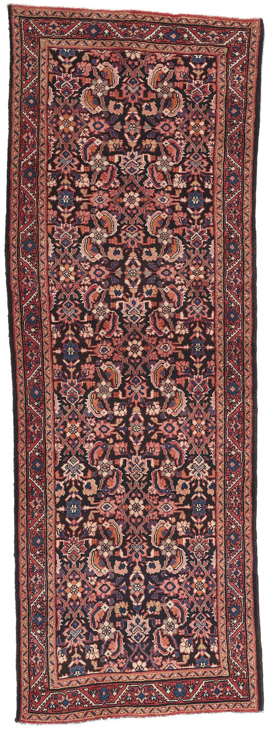 4 x 11 Vintage Persian Mahal Rug 61230