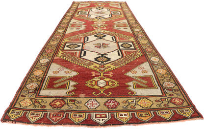 4 x 12 Vintage Turkish Oushak Rug 73938