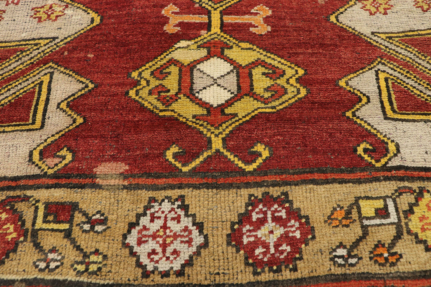 4 x 12 Vintage Turkish Oushak Rug 73938