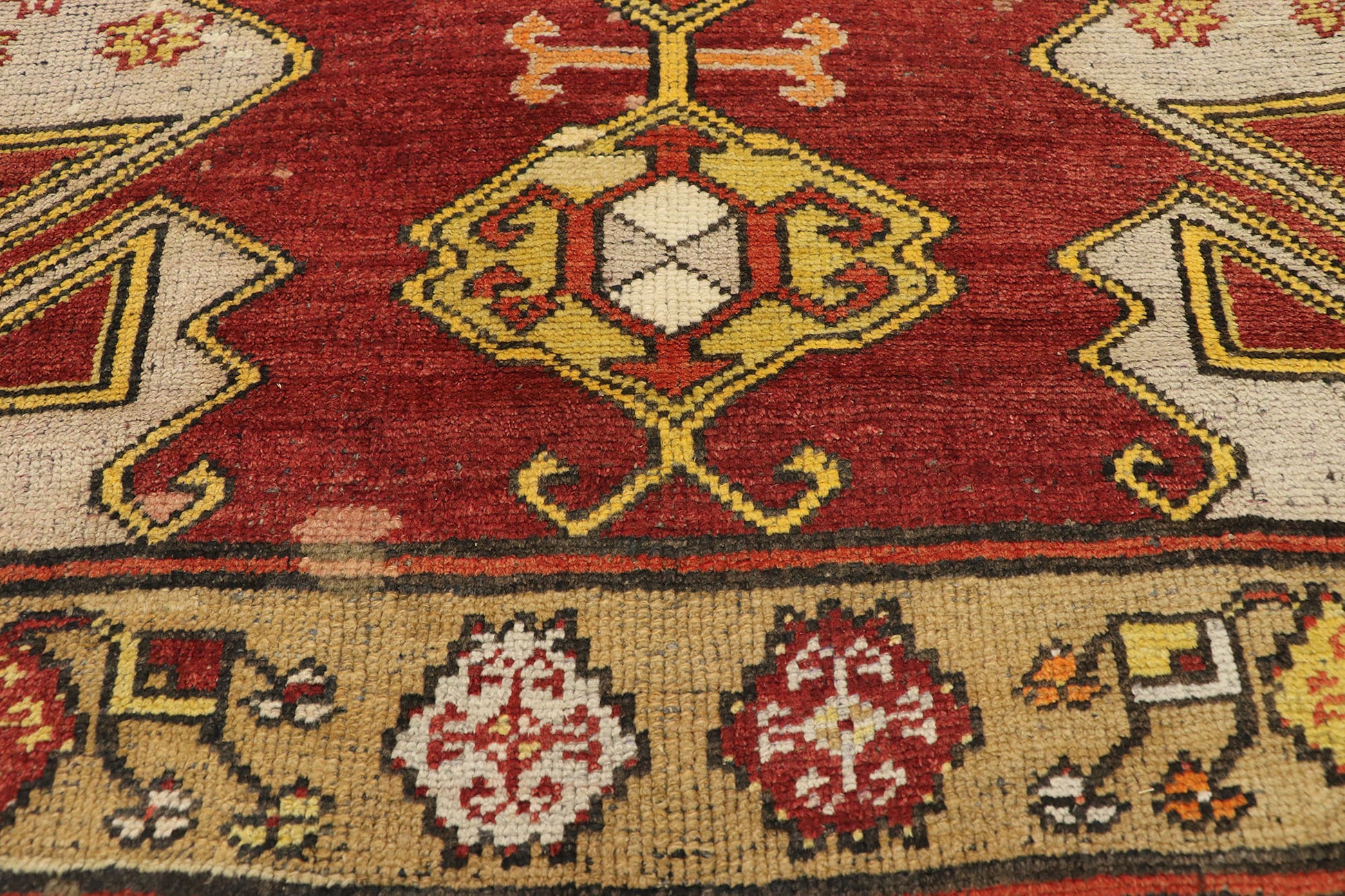 4 x 12 Vintage Turkish Oushak Rug 73938