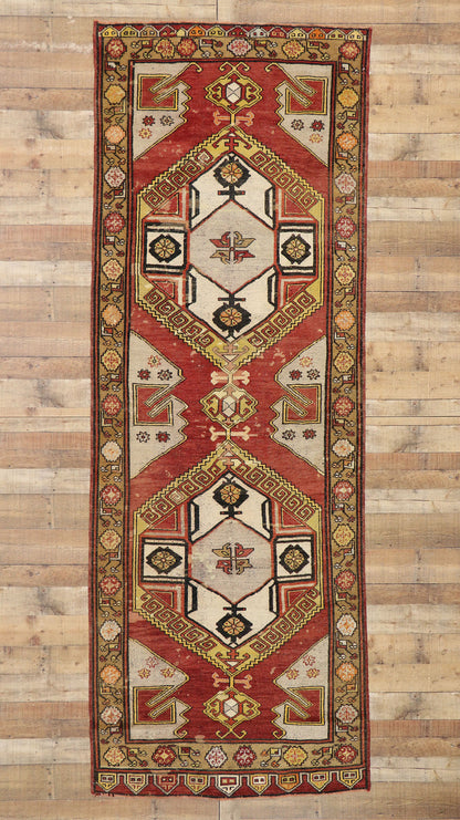 4 x 12 Vintage Turkish Oushak Rug 73938