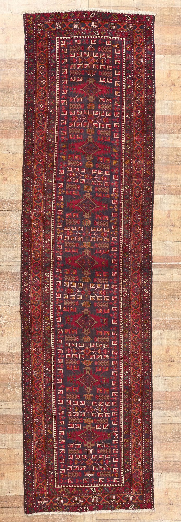 4 x 14 Antique Persian Heriz Rug 61254