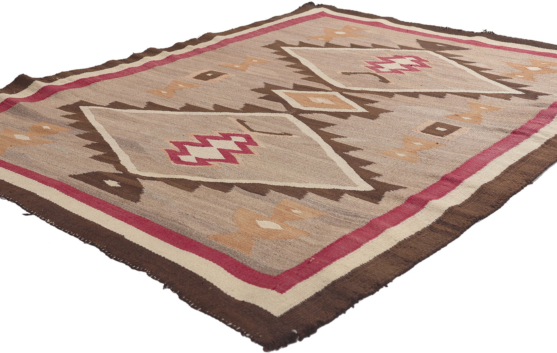 4 x 5 Antique Crystal Navajo Rug 78604