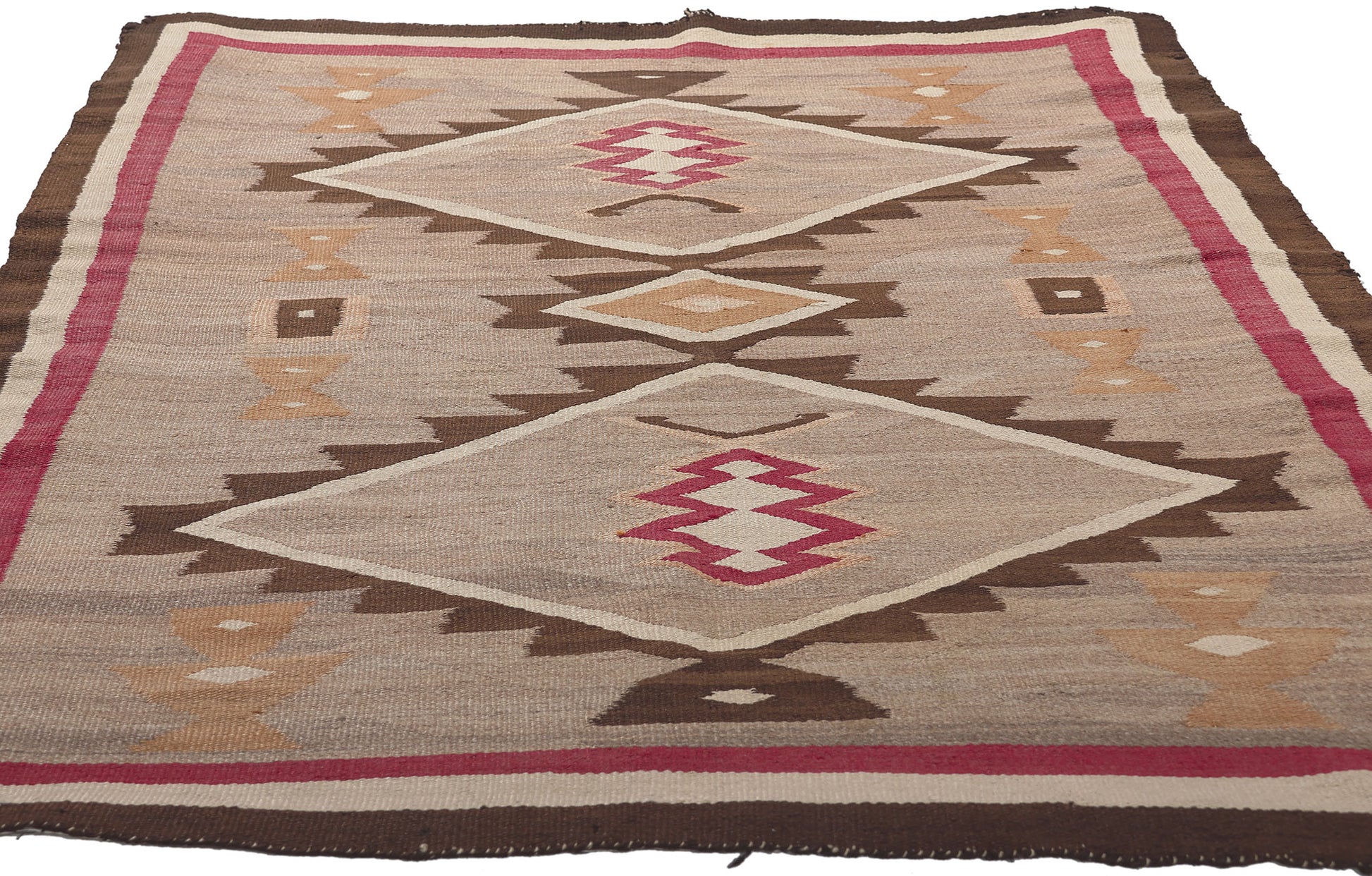 4 x 5 Antique Crystal Navajo Rug 78604