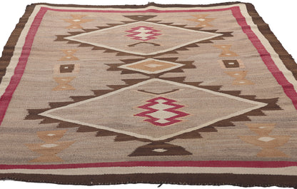 4 x 5 Antique Crystal Navajo Rug 78604