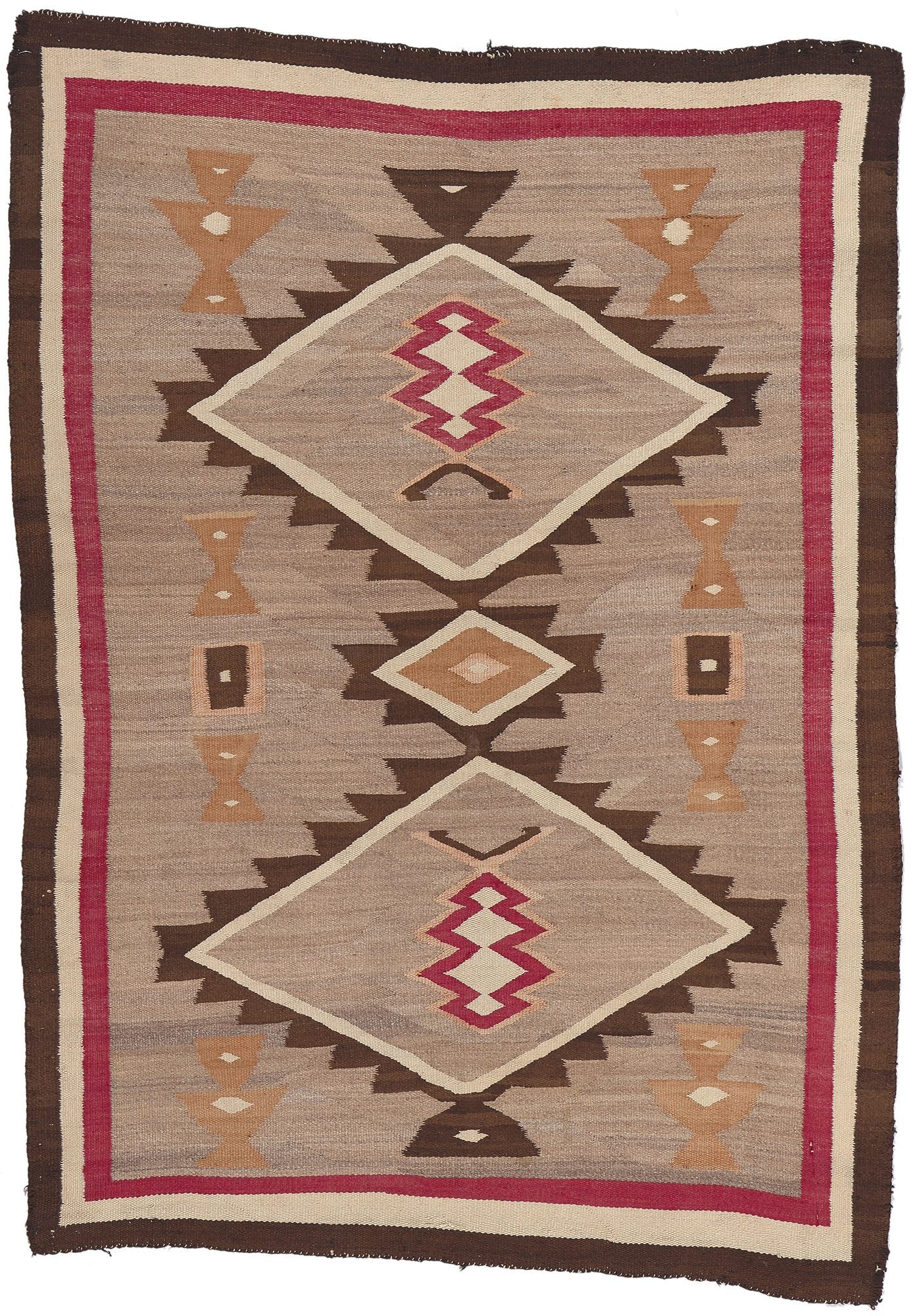 4 x 5 Antique Crystal Navajo Rug 78604