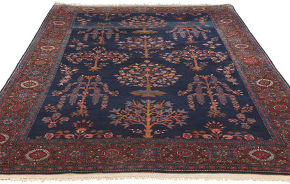 4 x 6 Antique Persian Sarouk Farahan Rug 78561